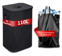 Conteneur de recyclage, conception à double compartiment, construction étanche, modèle ZYL-HEI-100L-2