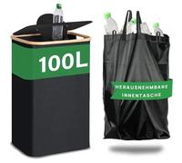 Conteneur de recyclage, conception à double compartiment, construction étanche, modèle ZYL-HEI-100L