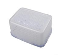 Conteneur de Stockage Alimentaire avec Égouttoir Intégré - Boîte Hermétique Cuisine 22x16x12cm(L)