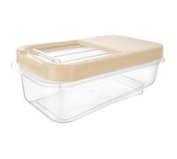 Conteneur de stockage alimentaire - ORION - 5 l - 35x19,5x13 cm - Beige - Sans BPA - Couvercle coulissant - Fond incliné