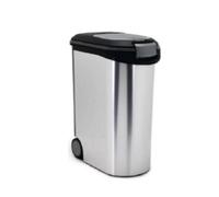 Conteneur de stockage Curver Metallic 54 L avec couvercle et roulettes