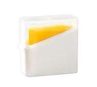 Conteneur de stockage de fromage antidérapant avec couvercle | Stockage De Fromage Au Réfrigérateur Accueil Dortoir Hôtel Restaurant Location
