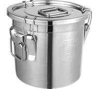 Conteneur de stockage, fermeture hermétique, construction durable, argent