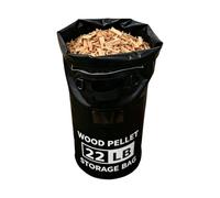 Conteneur de Stockage pour Granulés de Barbecue,Sac Collecteur De Copeaux 10 Kg - Récipient À Charbon Grand Volume | pour Camping Barbecue Extérieur Jardin Pique-Nique Camping-Car Garage Grillade