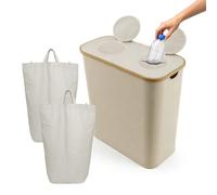 Conteneur de tri des déchets avec 2 compartiments et une capacité de 140 litres