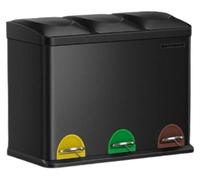 Conteneur de tri des déchets de cuisine – Poubelle – Gain de place – 60,5 x 40,5 x 48,5 cm
