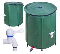 Conteneur d'eau de pluie avec robinet baril d'eau de pluie pliable 500 litres