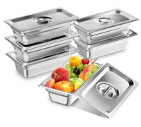 Conteneur en acier inoxydable de type Gastronorm pour service traiteur
