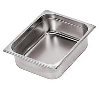 Conteneur en acier inoxydable, dimensions 32 x 26,5 cm, adapté au four (GN 1/2)