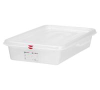 Conteneur en polypropylène GN 2/3, HENDI, GN 2/3, 9 L, transparent, 354 x 325 x (H) 100 mm