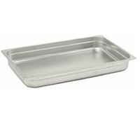 Conteneur GN 1/1, en acier inoxydable, dimensions 53x32,5x6,5 cm, couleur argent