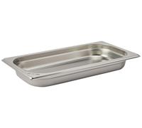 Conteneur GN 1/3, profondeur 40 mm, capacité 1,5 litre, en acier inoxydable