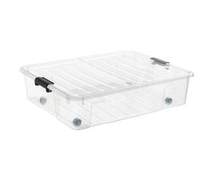 Conteneur Plast Team Roues Transparent 49L 22430800