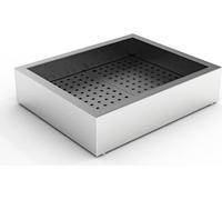 Conteneur professionnel GN 2/1 pour glace pilée – présentoir buffet, acier inoxydable