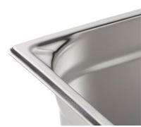 Conteneur professionnel METRO, format GN 1/3, 200 mm, en acier inoxydable 18/10, couleur argent