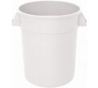 Conteneur rond blanc en polypropylène - Vogue 38 L - Polypropylène NC G