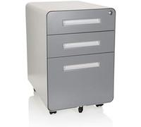 COLOR PLUS I | Métal - Caisson sur roulettes blanc / gris