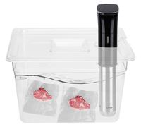 Conteneur sous vide de 11 litres - Récipient pour cuisson sous vide - Pliable - Boîte de rangement alimentaire avec repères de calibration - Couvercle articulé