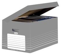 Conteneur système Tric 345x450x280mm avec couvercle rabattable gris Paquet de 10 pièces
