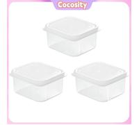 Conteneurs de congélateur avec couvercles 3pc Storage de nourriture 200 ml Boîtes réutilisables pour le gel de magasin de