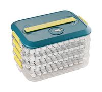 Conteneurs de congélation à biscuits - Boîte à boulettes, organisateur de réfrigérateur de cuisine de qualité alimentaire, conteneurs à collations empilables sûrs à 4 pour congélateur
