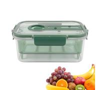 Conteneurs De Fruits - Boîte De Rangement De Produits Scellée | Pot À Légumes Amovible En Polystyrène Et PP Pour Égoutter Et Conserver Les Fruits Et Légumes À La Maison, Au Bureau