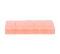 Conteneurs de Perles 10 Compartiments, Durable, résistant à l'usure, Portable, Transparent, Multifonctionnel, Organisateur de Bijoux en Plastique (Orange)