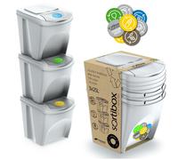Conteneurs Mixtes Tri sélectif avec 3x25L compartiments 3 couleurs