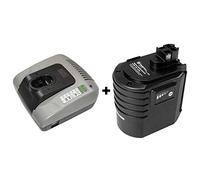 Contenu : Chargeur rapide de batterie et batterie haute performance Ni-MH - 24 V - 3000 mAh - Pour marteau rotatif Bosch 11225VSR, GBH24VFR, GBH24VRE, 0611225703, 0611260539, BTI BHE 24VRE, WÜRTH ABH 20 SLE 0702 320 2