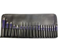 Contenu du coffret d'outils : 20 pièces en acier au chrome-vanadium trempé à l'air, dans une trousse à roulettes