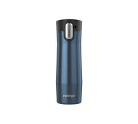 Contigo Autoseal West Loop 3.0 Bouteille d'eau baie transparente 567 g | Couvercle AUTOSEAL anti-fuite, chaud 13 heures, froid 28 heures, couvercle facile à nettoyer, s'adapte à la plupart des