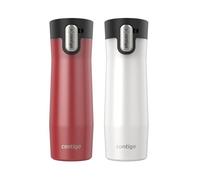 Contigo® Autoseal West Loop Tasse de voyage isotherme en acier inoxydable avec couvercle facile à nettoyer, 591 ml