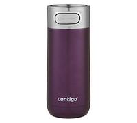 Contigo Luxe Autoseal mug isotherme, thermos café, mug en acier inoxydable avec isolation Thermalock, bouteille isotherme, tasse à café avec couvercle sans BPA facile à nettoyery, Merlot, 360 ml
