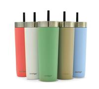 Contigo No-Spill Tumbler Isotherme avec Paille, Froid 14 h, 720 ml | Tumbler isotherme étanche avec paille intégrée et isolation THERMALOCK, conserve les boissons froides 14 h