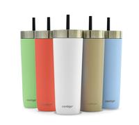 Contigo No-Spill Tumbler Isotherme avec Paille, Froid 14 h, 720 ml | Tumbler isotherme étanche avec paille intégrée et isolation THERMALOCK, conserve les boissons froides 14 h