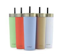 Contigo No-Spill Tumbler Isotherme avec Paille, Froid 14 h, 720 ml | Tumbler isotherme étanche avec paille intégrée et isolation THERMALOCK, conserve les boissons froides 14 h