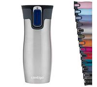 Contigo – Mug isotherme West Loop Autoseal – Acier inoxydable 470 ml – Étanche, sans BPA – Argent