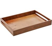 Continenta 4210 Planche à découper en bois de noyer avec tiroir en acier inoxydable, Marron foncé