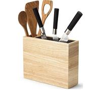 Bloc à couteau avec pot à ustensiles, en bois, Continenta