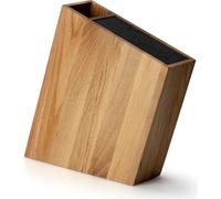 CONTINENTA Messerblock m, flex, Einsatz und Utensilienbehälter schräg, Eiche 31x8x26 cm 4151 4017167415109 Vorteilset – 2 Stück – inkl. 4 Edelstahl-Trinkhalme