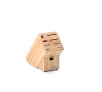 CONTINENTA Messerblock m, Scherenschlitz, Gummibaum 22x11,5x22 cm 30514 4017167305141 Vorteilset – 2 Stück – inkl. 4 Edelstahl-Trinkhalme