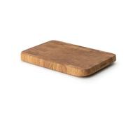 Continenta Planche à découper en bois de chêne, bois de bout, biseautée, 27x18x2,6cm