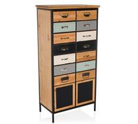CONTINENTO HIGH - Commode Couleur Bois Foncé