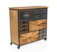 CONTINENTO XL - Buffet Couleur Bois Foncé