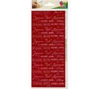Contour Autocollant Peel Off's Joyeux Noël Rouge