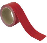 Contour de marquage en bande réfléchissante 3M 9837255OLD pour les surfaces rigides, microprismatique, flexible rouge (réfléchissant) 50 m