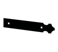 Contre penture 11P2A pour penture droite 11PA - Noir - 225mm TORBEL
