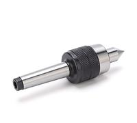 Contre-pointe Tournante de Précision MT2 avec Roulement en Acier T10 | Pour arbre de tour à métaux, anti-poussière pour atelier, usage à vitesse moyenne, queue conique trempée 60-62 HRC, compatib