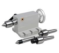 Contre-poupée mobile, hauteur au centre de 65 mm, course de 50 mm, 4 têtes interchangeables, poids 2,1 kg, référence MT2