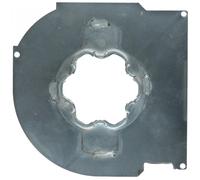 Contreplaque alu ronde 150 mm et support moteur - droite - RPPT7150MIR
